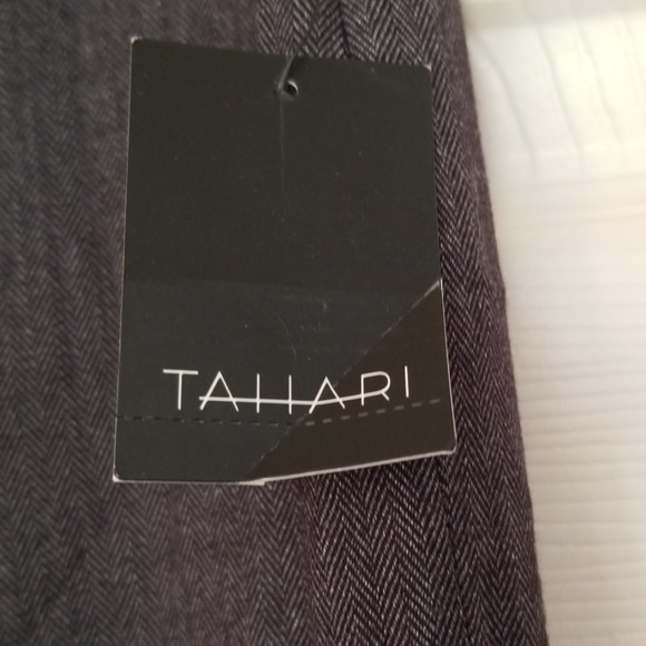 Tahari TERRY Stretch Poly Blend Straight Leg Pants Trousers - Picture 8 of 13